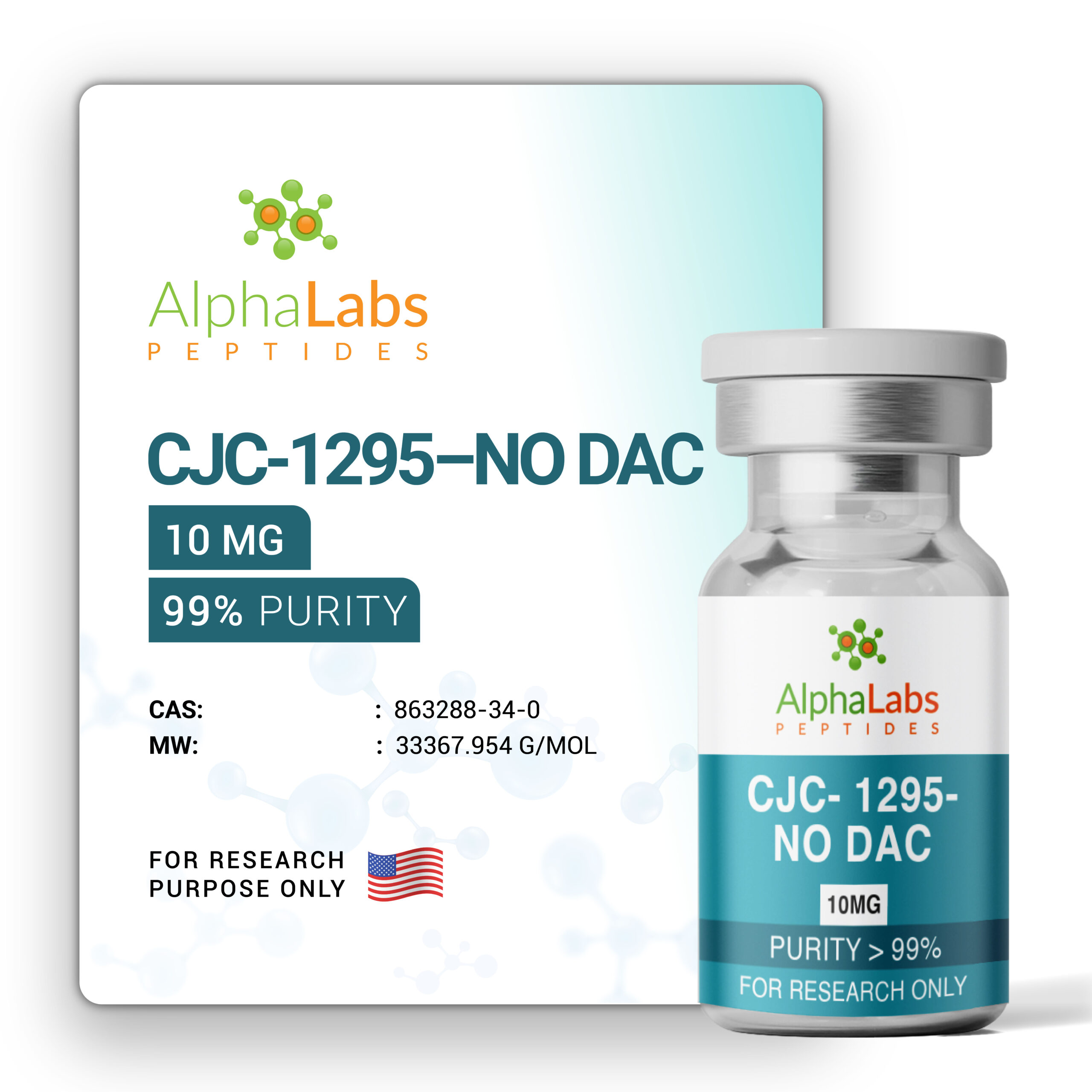 CJC-1295 – NO DAC – (10mg) - Image 2