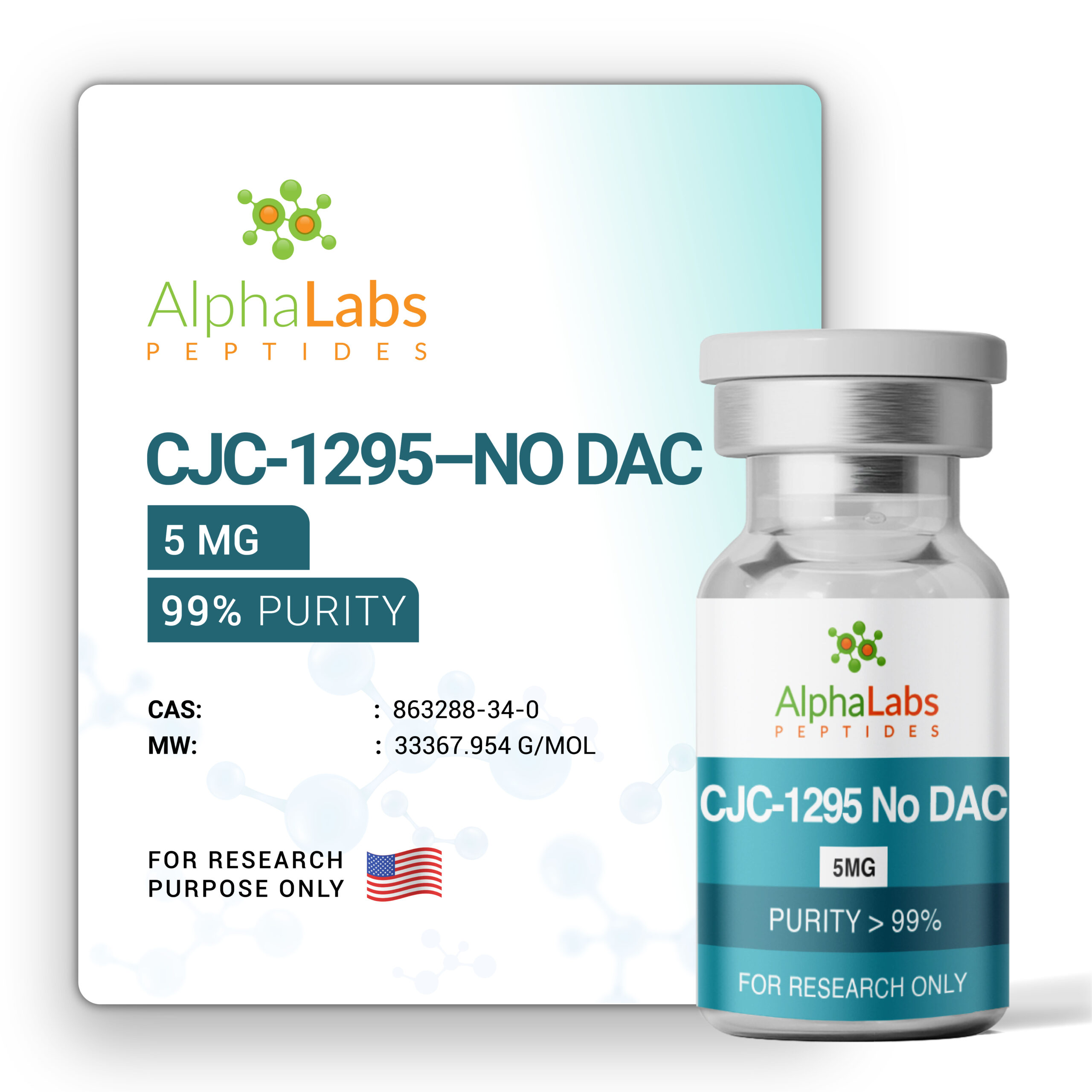CJC-1295 – NO DAC – (5mg) - Image 2